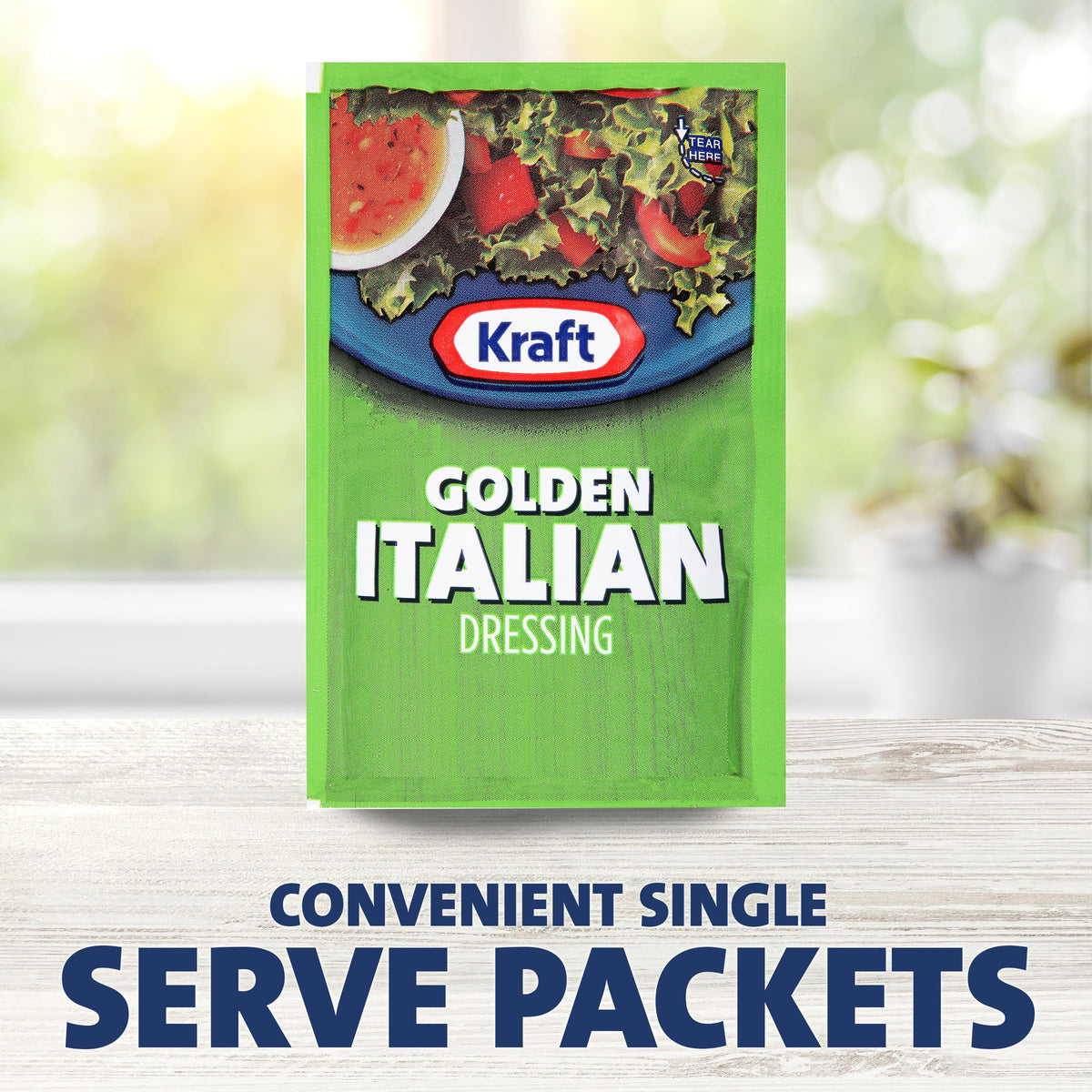 Kraft Golden Italian Salad Dressing Packets – 60 x 1.5 oz Single-Serve