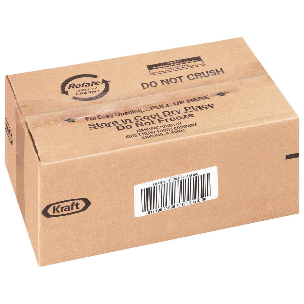 Kraft Golden Italian Salad Dressing Packets – 60 x 1.5 oz Single-Serve