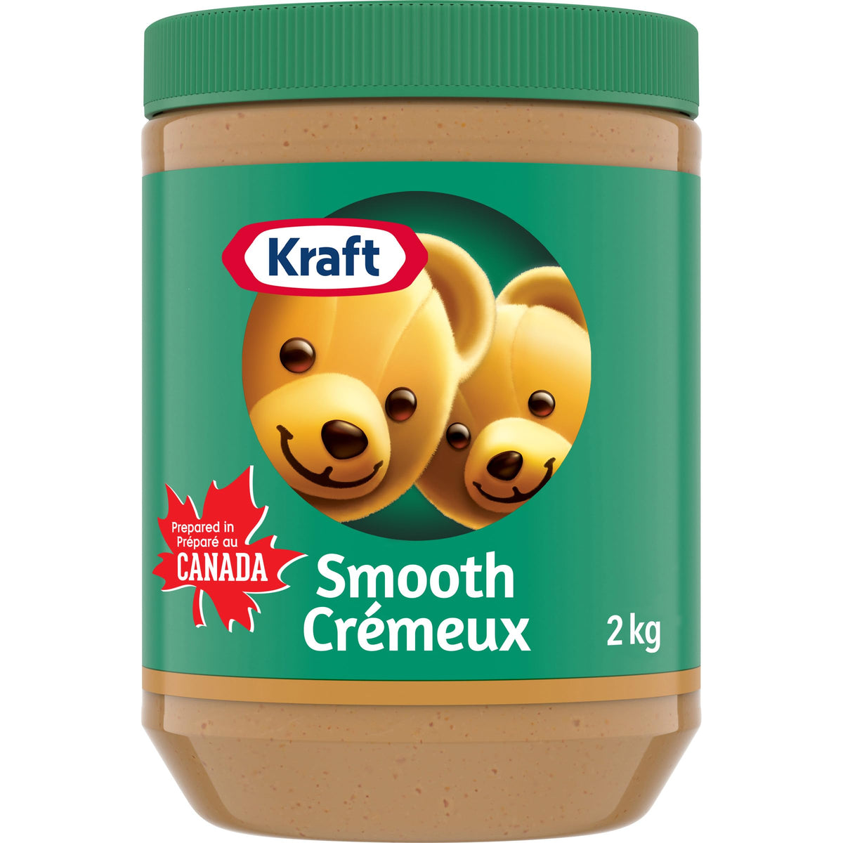 Kraft Peanut Butter Smooth 2 kg – Canadian Classic, Creamy Spread