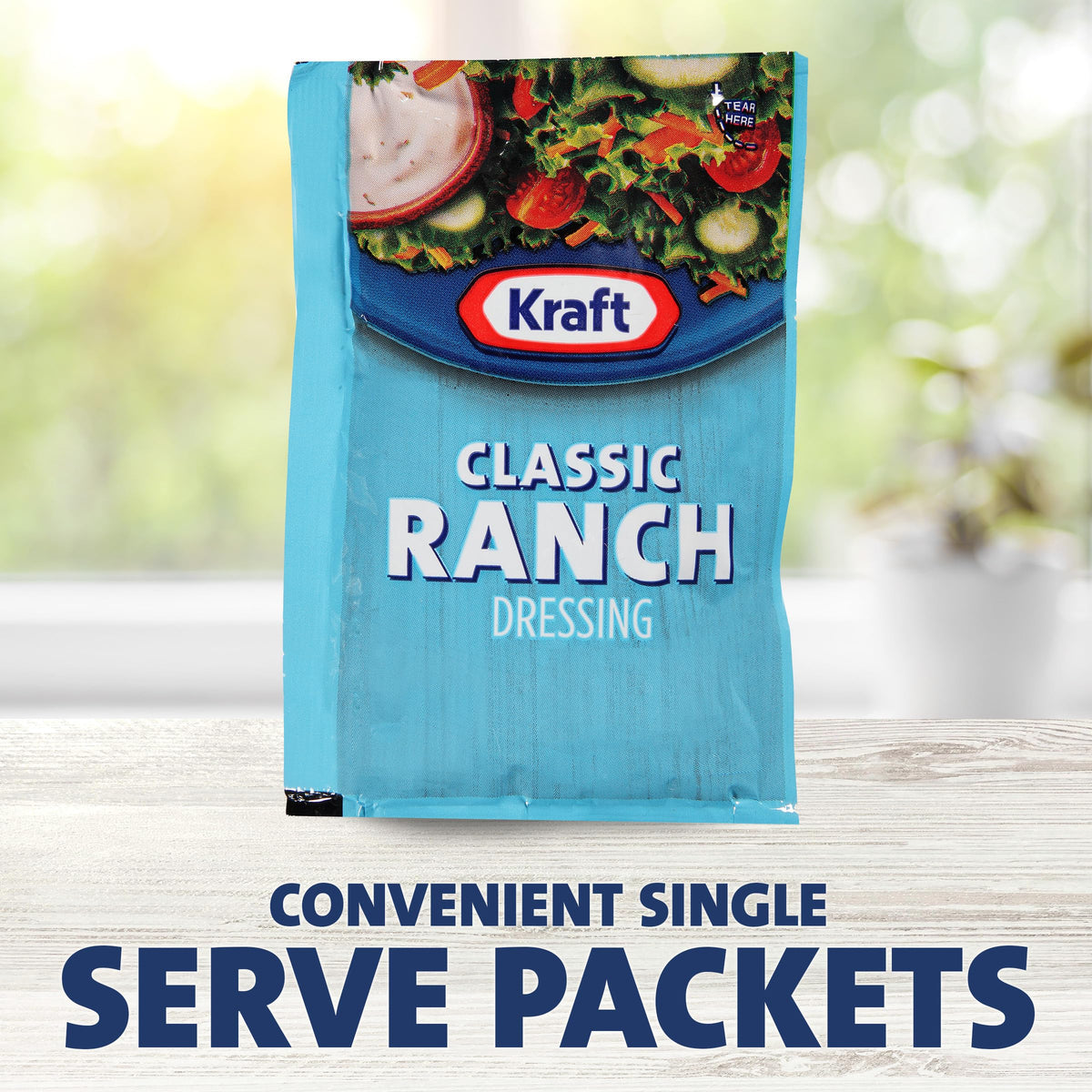 Kraft Ranch Dressing Single Serve Packets (60 x 1.5 oz) – Portable & Flavorful