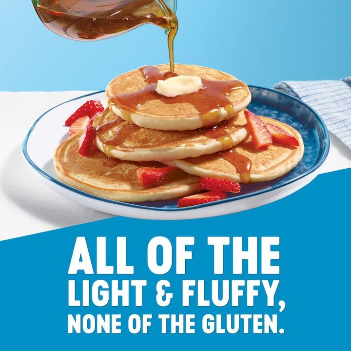 Krusteaz Gluten Free Buttermilk Pancake Mix — Light & Fluffy, 16 oz (Pack of 8)