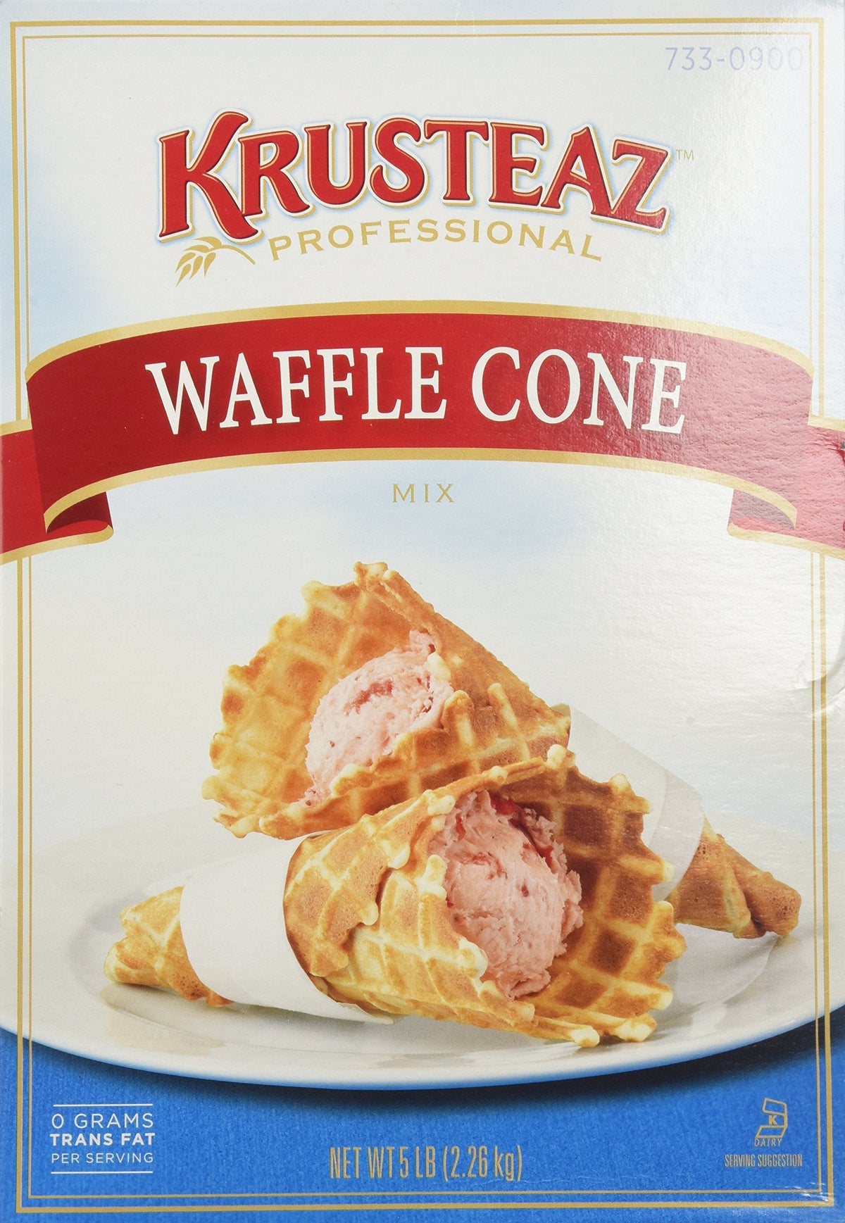 Krusteaz Waffle Cone Mix 5 lb (2 Bags) – Restaurant-Quality, Professional Cone Mix