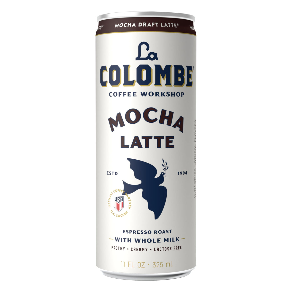 La Colombe Mocha Draft Latte – 11 fl oz Cans (Pack of 12), Coffeehouse Cold Brew Ready-to-Drink