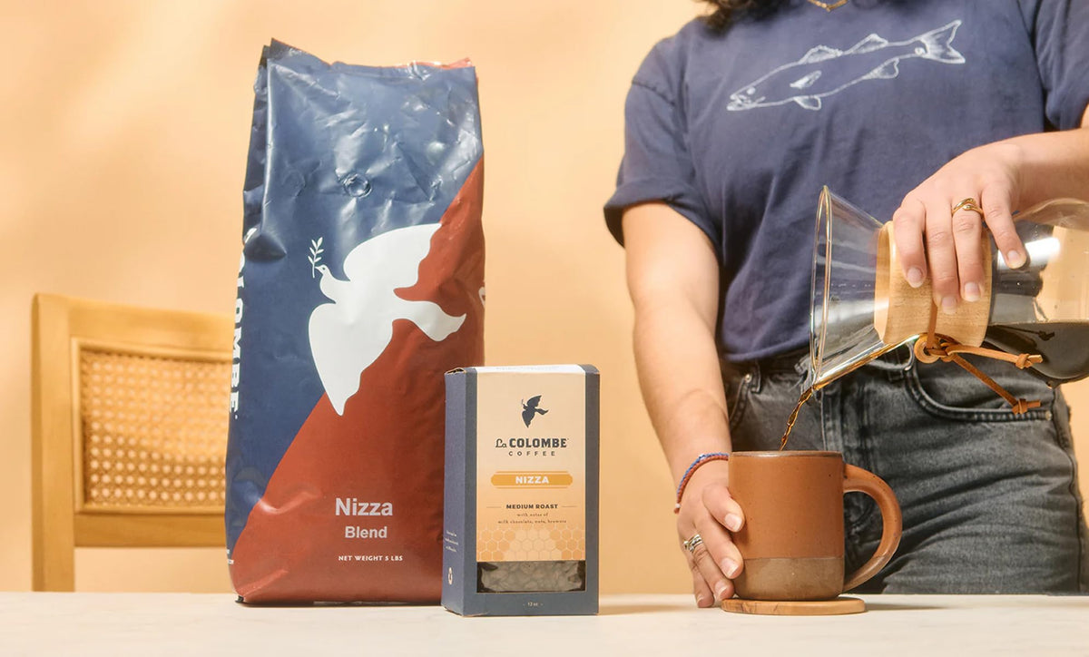 La Colombe Nizza Medium Roast Whole Bean Coffee – Milk Chocolate, Nuts & Brownie, 24 oz