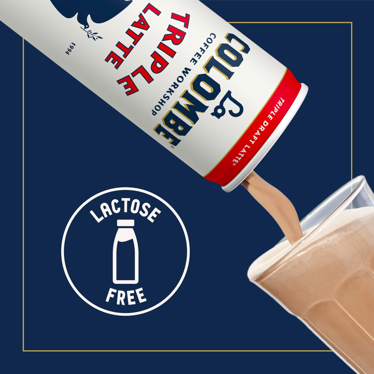 La Colombe Triple Draft Latte — 11 fl oz Cans (Pack of 12) | Cold Brew Latte, Ready-to-Drink