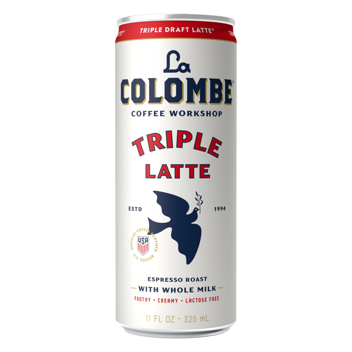La Colombe Triple Draft Latte — 11 fl oz Cans (Pack of 12) | Cold Brew Latte, Ready-to-Drink