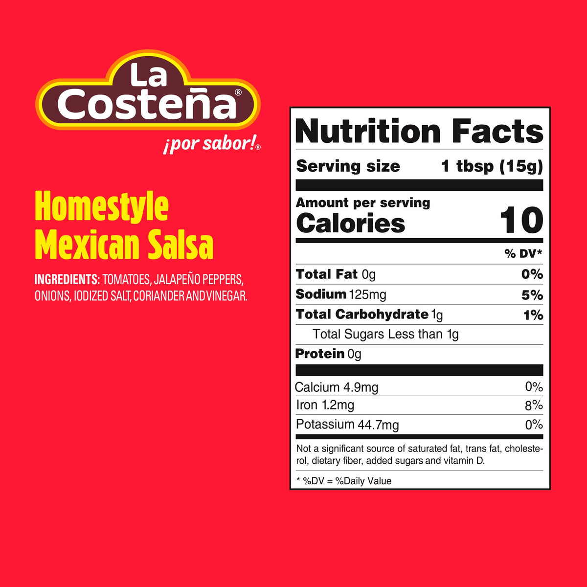 La Costeña Homestyle Mexican Salsa – Mild Green Salsa Verde, 7.76oz Can (24 Pack)