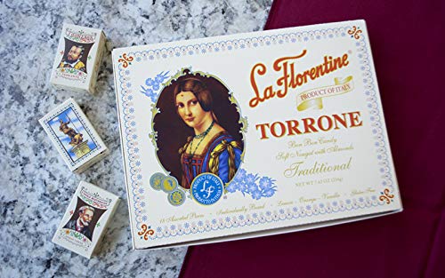 La Florentine Torrone Candy – 3 Pack of 18 Pieces (Vanilla, Orange & Lemon)