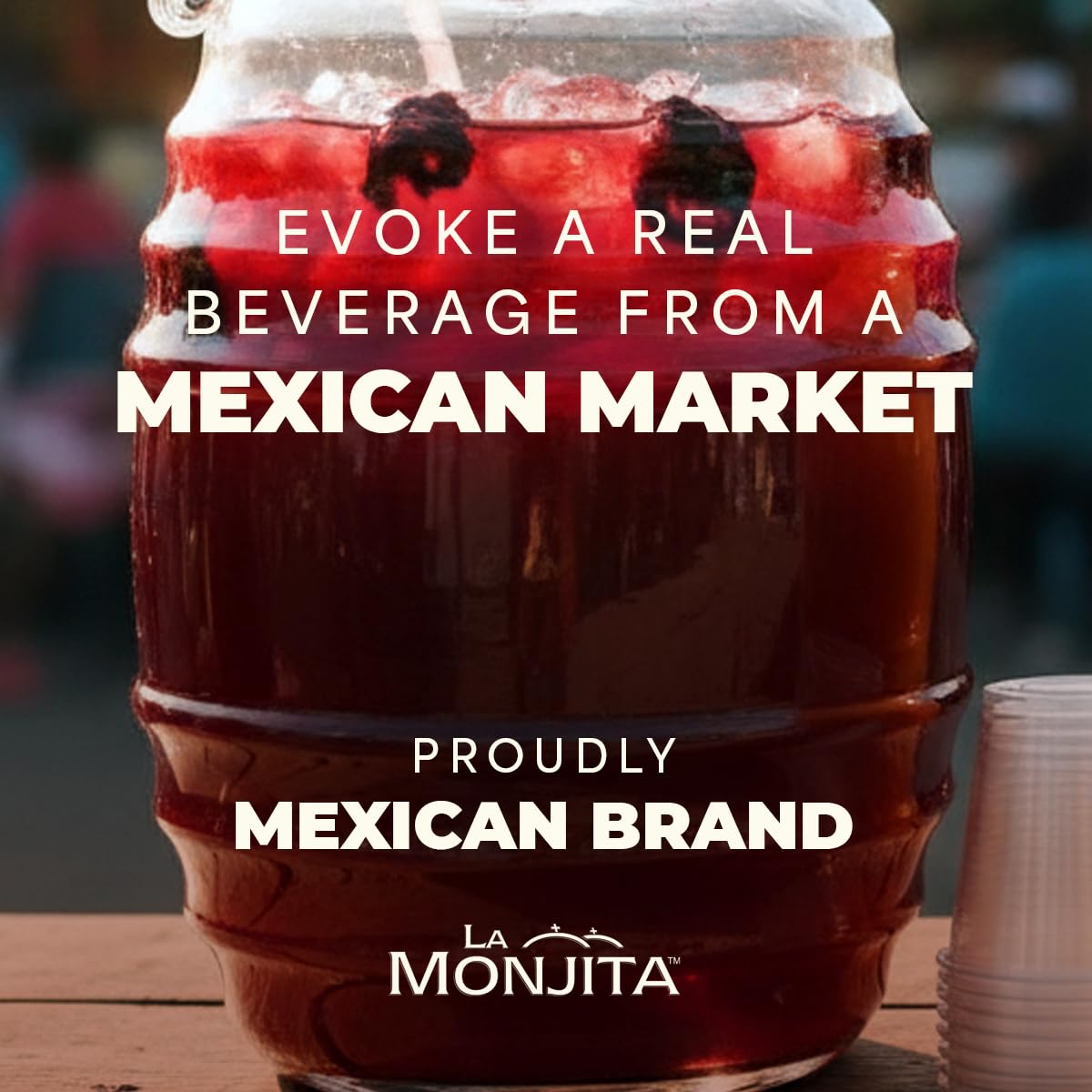 La Monjita Agua Fresca Hibiscus Guava Drink Mix – 50 Servings, Real Hibiscus, Guava & Chia Seeds