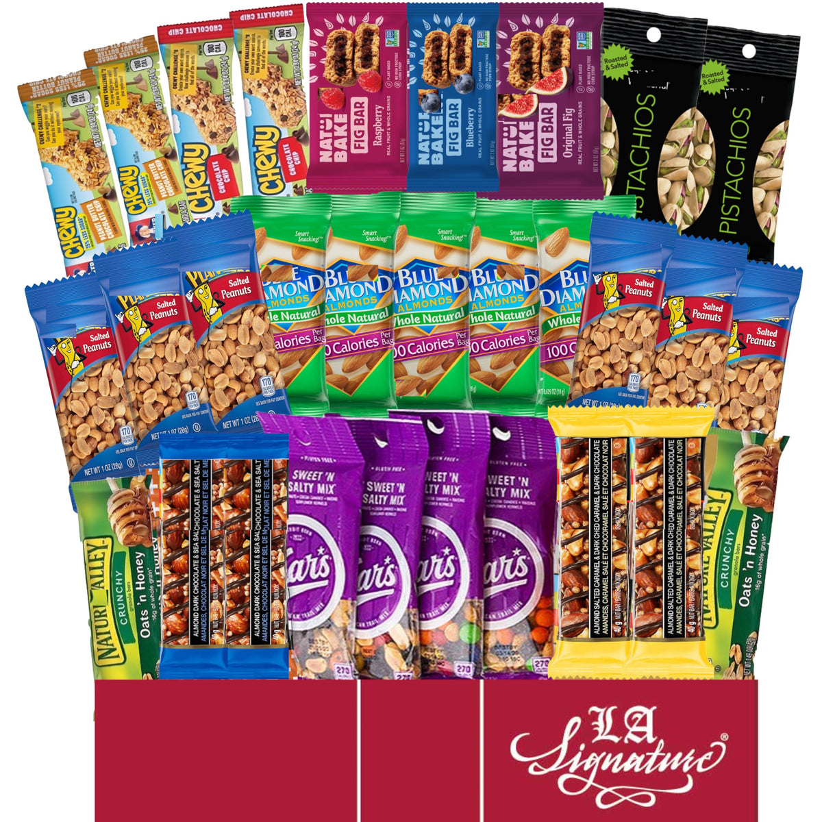 LA Signature Ultimate Healthy Care Package (30 Count) – Bars & Nuts Variety Gift Box Bundle