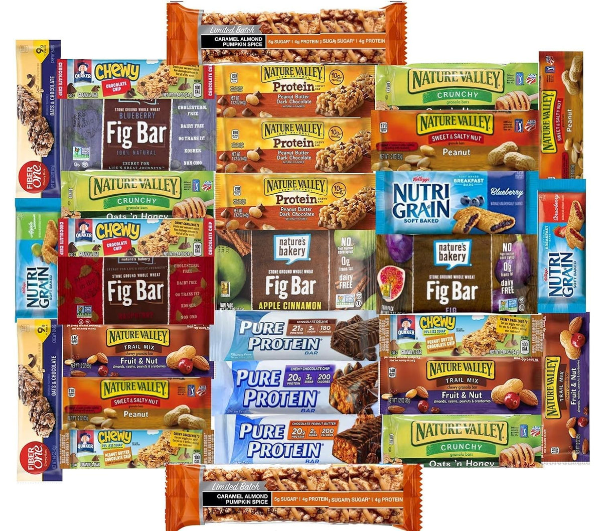 LA Signature Ultimate Healthy Fitness Box – 30-Count Protein, Granola & Bars Sampler Gift Pack