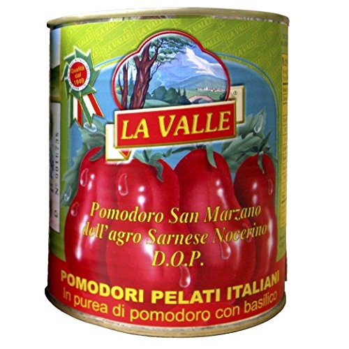 La Valle San Marzano D.O.P. Italian Peeled Tomatoes – 6-Pack 28 oz Cans