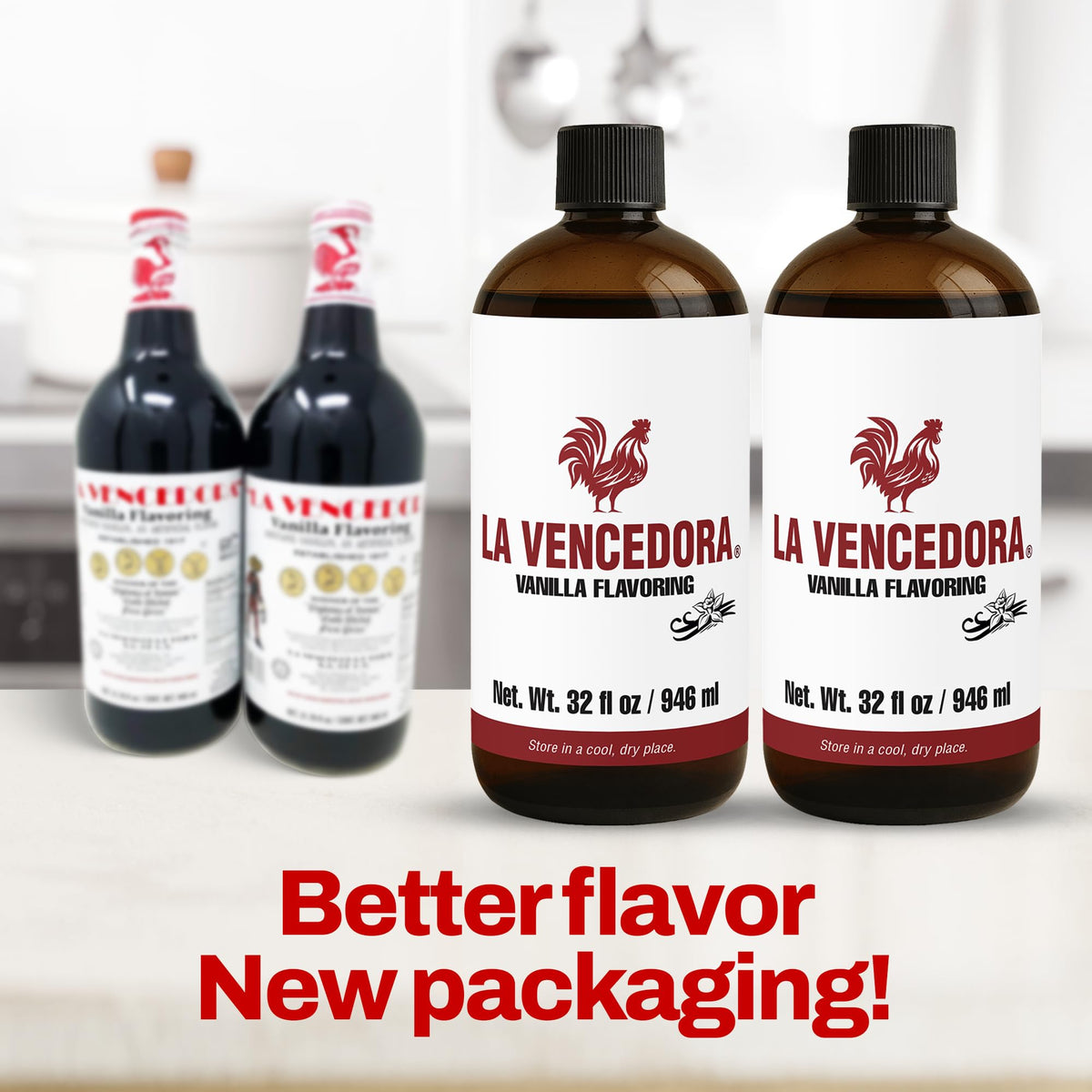La Vencedora Mexican Vanilla – Large 32oz Bottles (Pack of 2) for Baking & Desserts