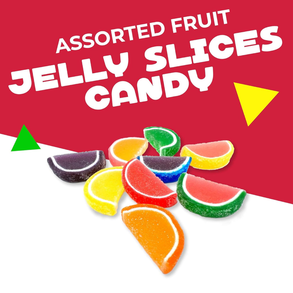 LAETAFOOD Fruit Slices Jelly Candy – 2.5 lb Bag (70 Count) | Nostalgic Assorted Flavors