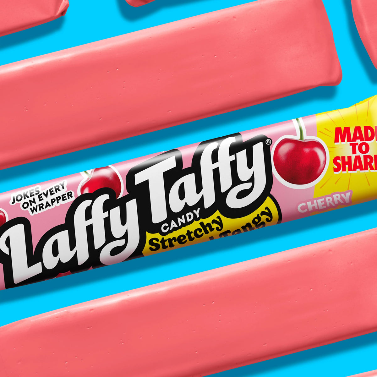 Laffy Taffy Stretchy & Tangy Variety Candy Box – Grape, Watermelon & Cherry (24 Bars)