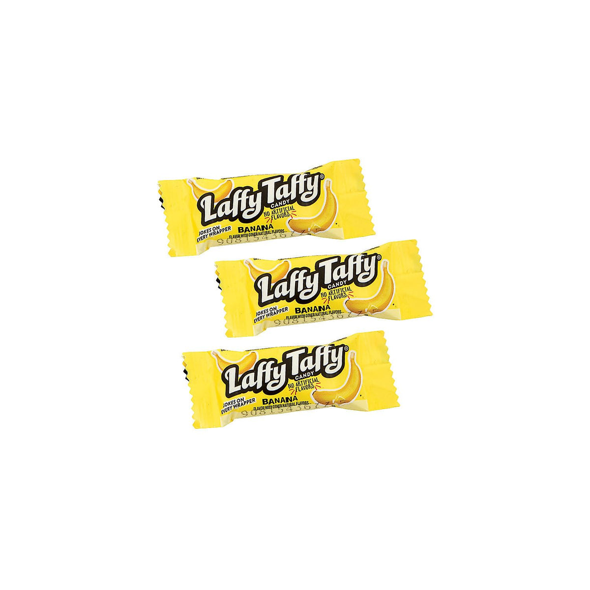 Laffy Taffy Banana Mini Bars — 145-Piece, Individually Wrapped Candy (Bulk Tub)