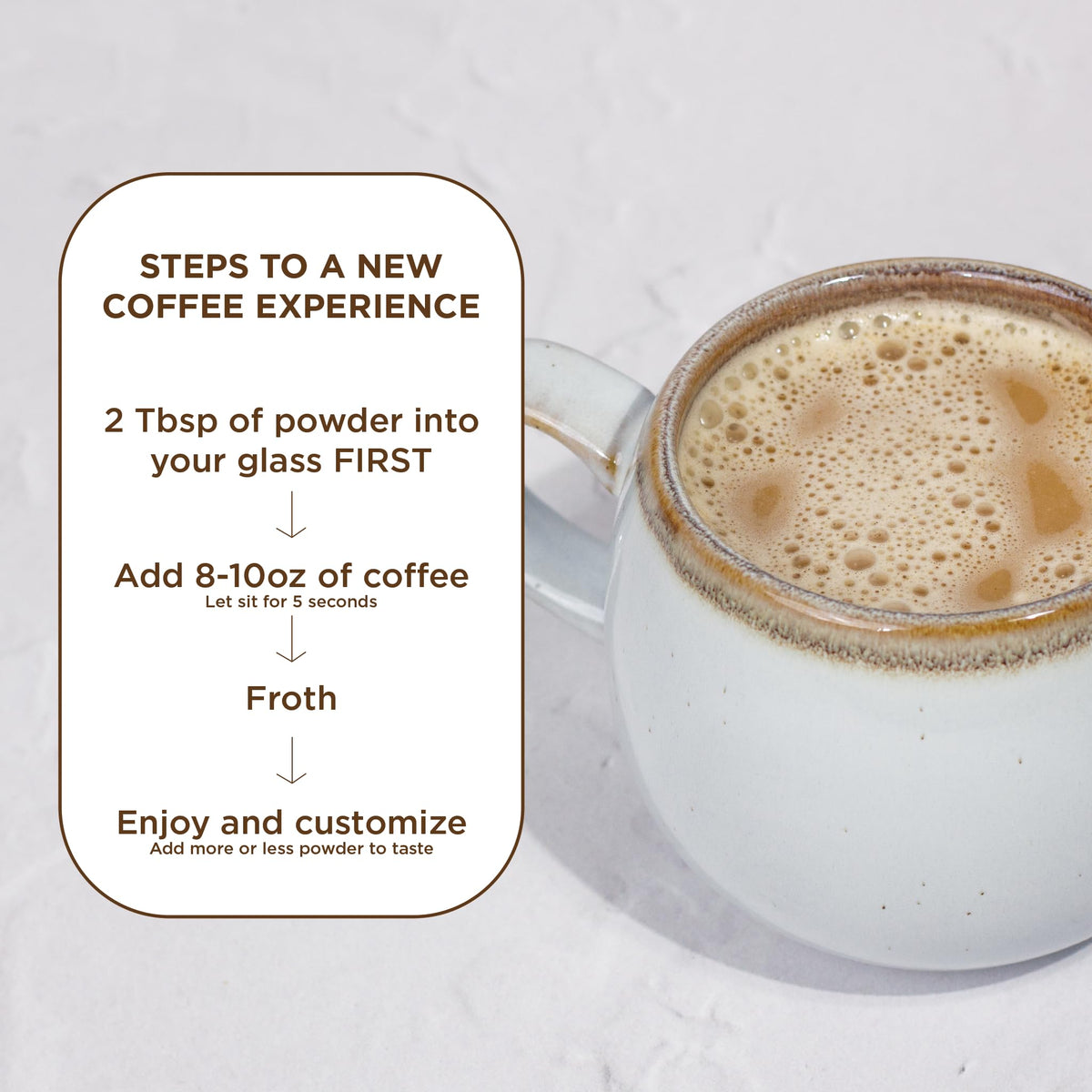 Laird Superfood Mocha Non-Dairy Coffee Creamer Powder – Shelf-Stable, Vegan & Gluten Free