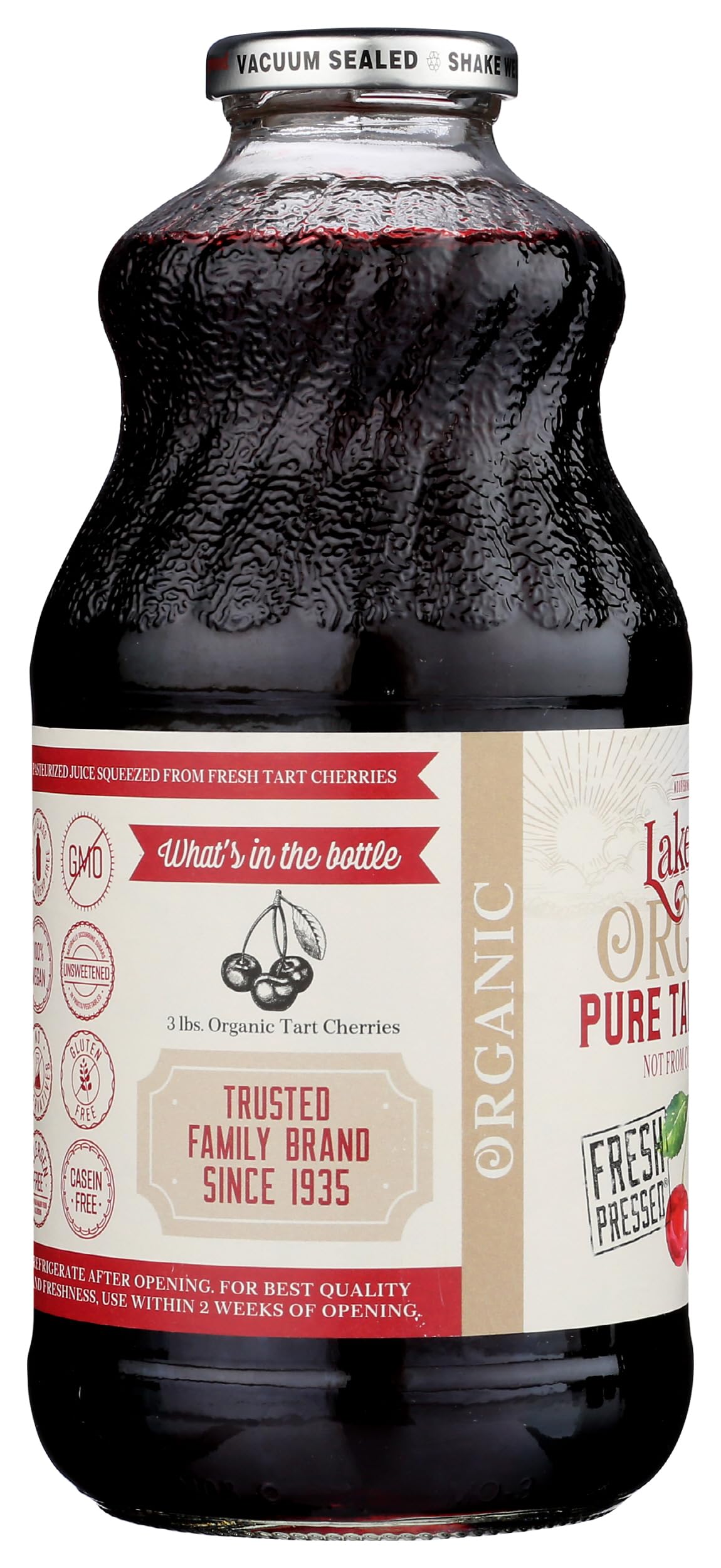 Lakewood Organic Pure Cherry Tart Juice — 32 oz