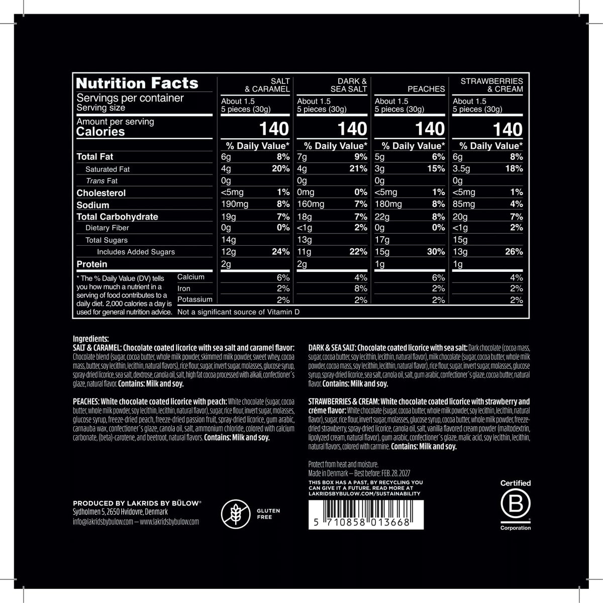LAKRIDS BY BÜLOW Small Love Selection Box – Chocolate Covered Gourmet Licorice