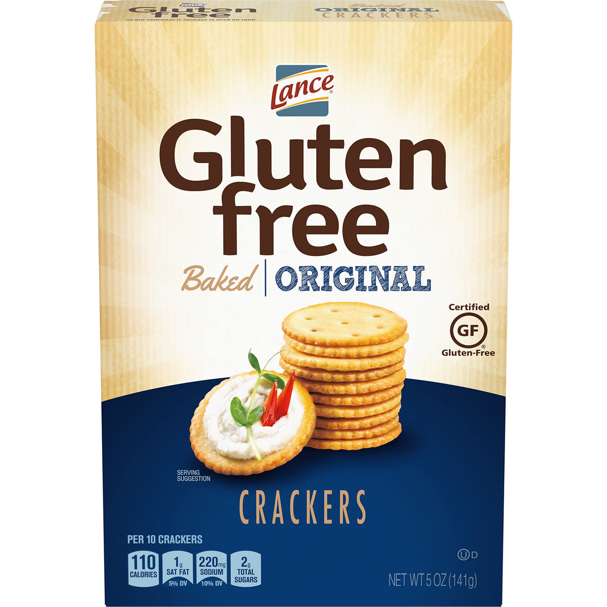 Lance Gluten Free Crackers - Original Baked, 5 oz, 4 Pack