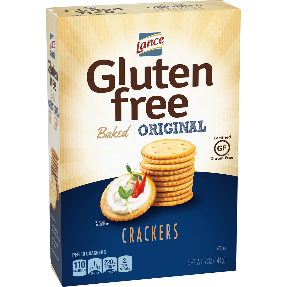Lance Gluten Free Crackers - Original Baked, 5 oz, 4 Pack