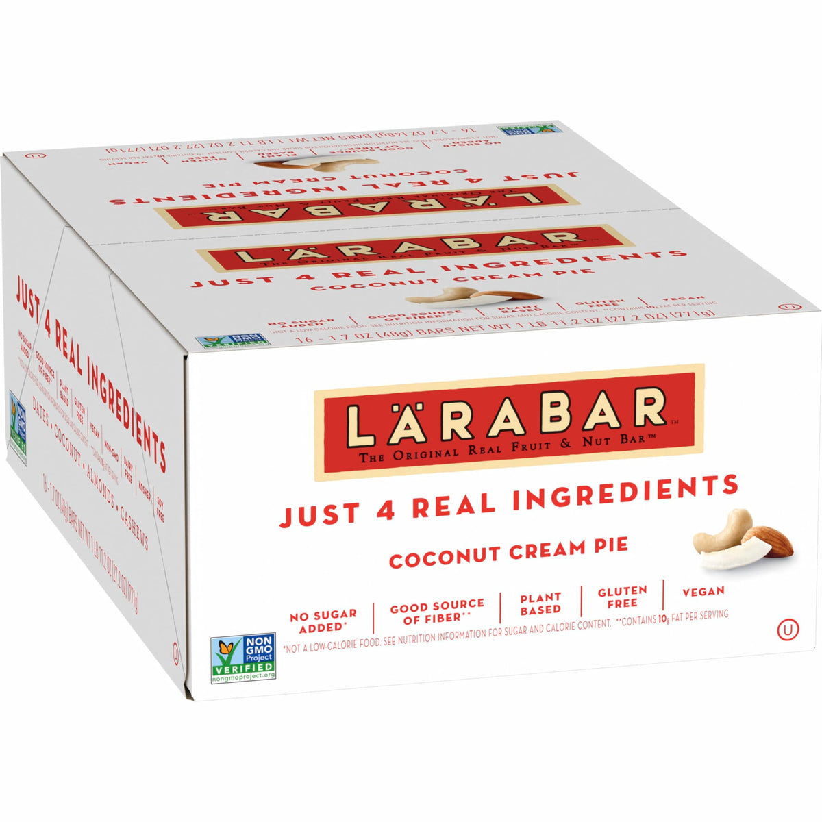 LÄRABAR Coconut Cream Pie Bars – Gluten Free & Vegan, 16 Count (27.2 oz) | Larabar