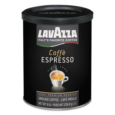 Lavazza Caffe Espresso Ground Coffee — Medium Roast, 100% Arabica, 2 x 8 oz