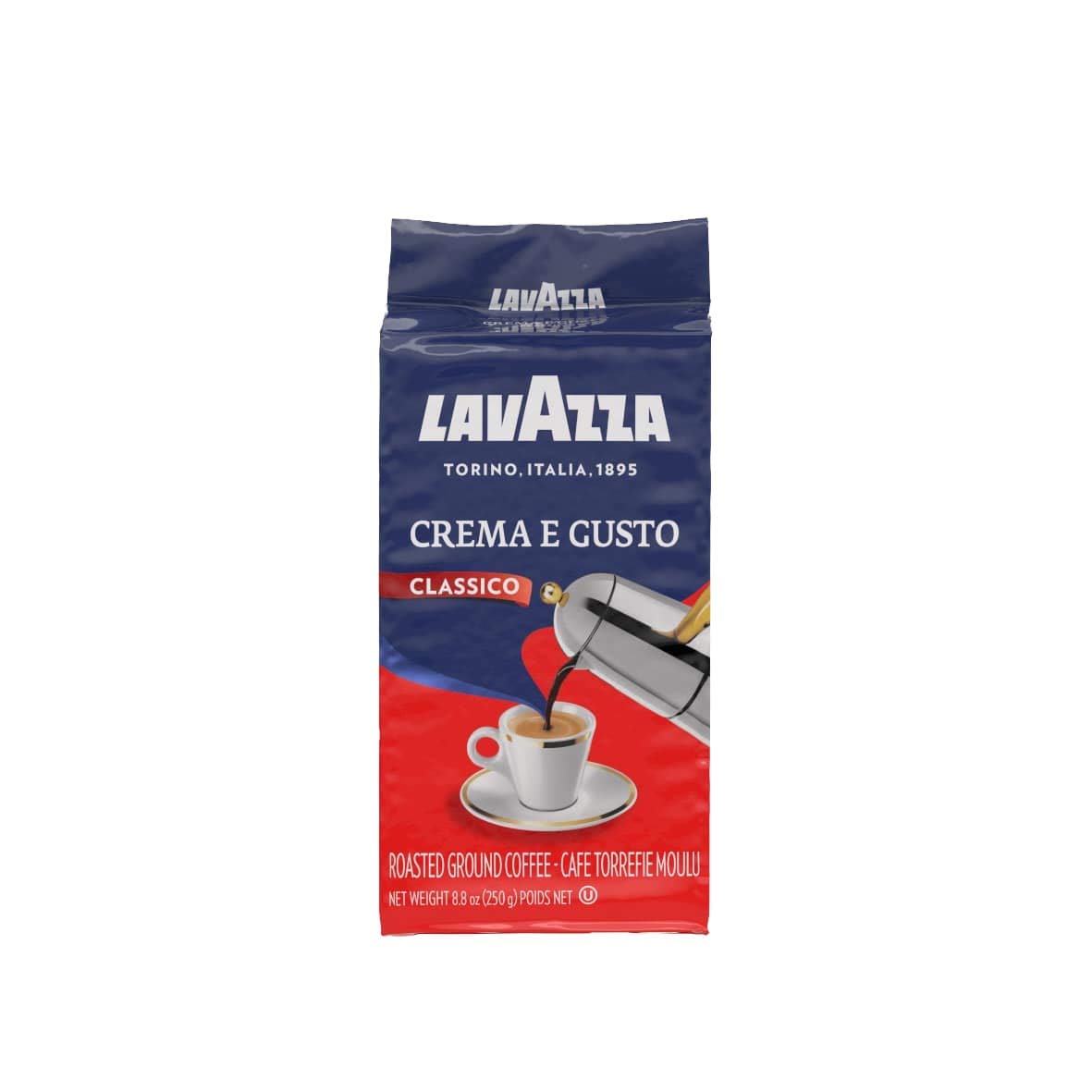 Lavazza Crema e Gusto Classico Ground Coffee 4x250g | Espresso Blend