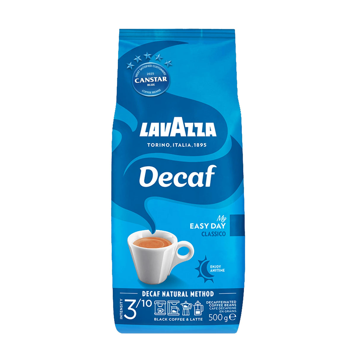 Lavazza Dek Decaf Espresso Beans - 1.1 lb Bag | Italian Decaf Coffee