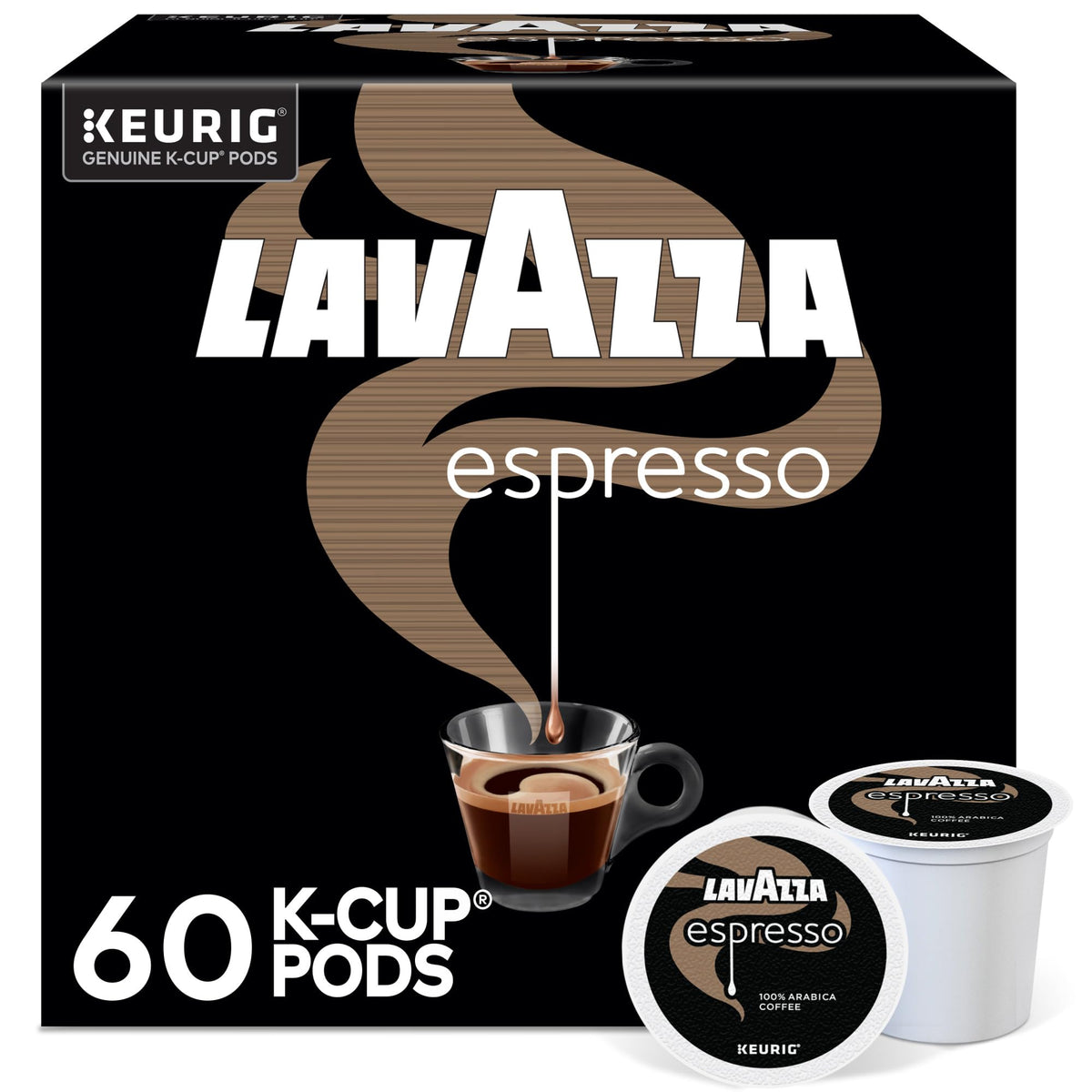 Lavazza Espresso K-Cup Pods – Medium Roast, 60-Count Box | Authentic Italian Coffee