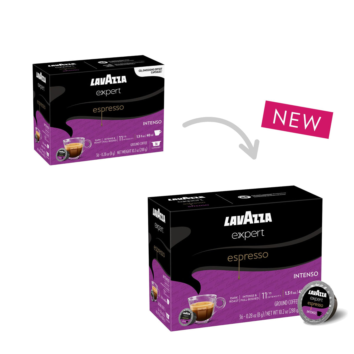 Lavazza Expert Espresso Intenso Capsules – Dark Roast, 36 ct | Classy Compatible