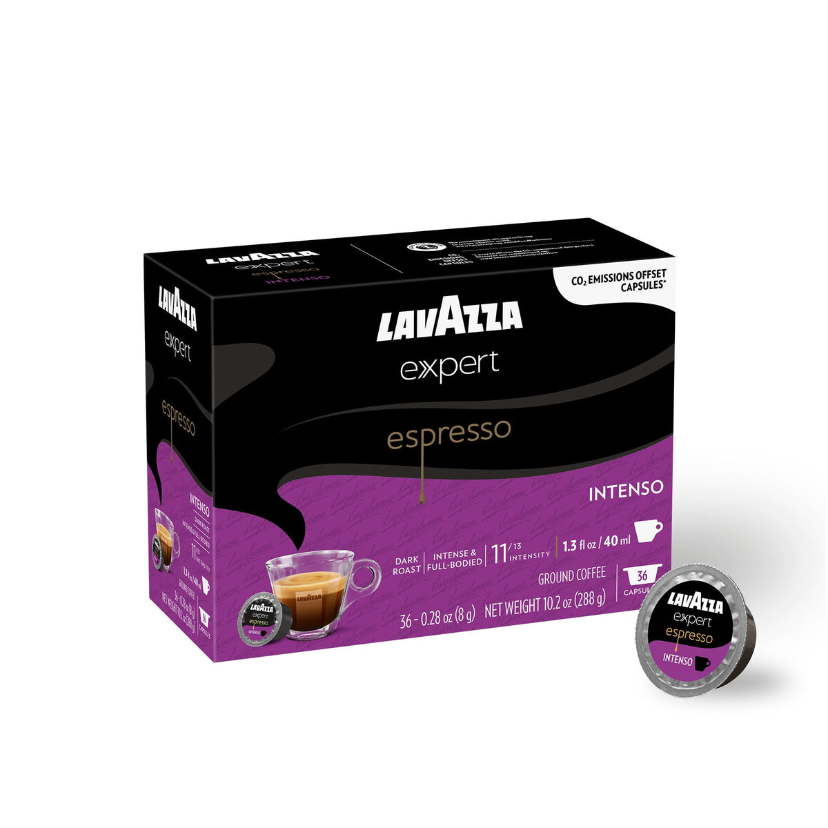 Lavazza Expert Espresso Intenso Capsules – Dark Roast, 36 ct | Classy Compatible