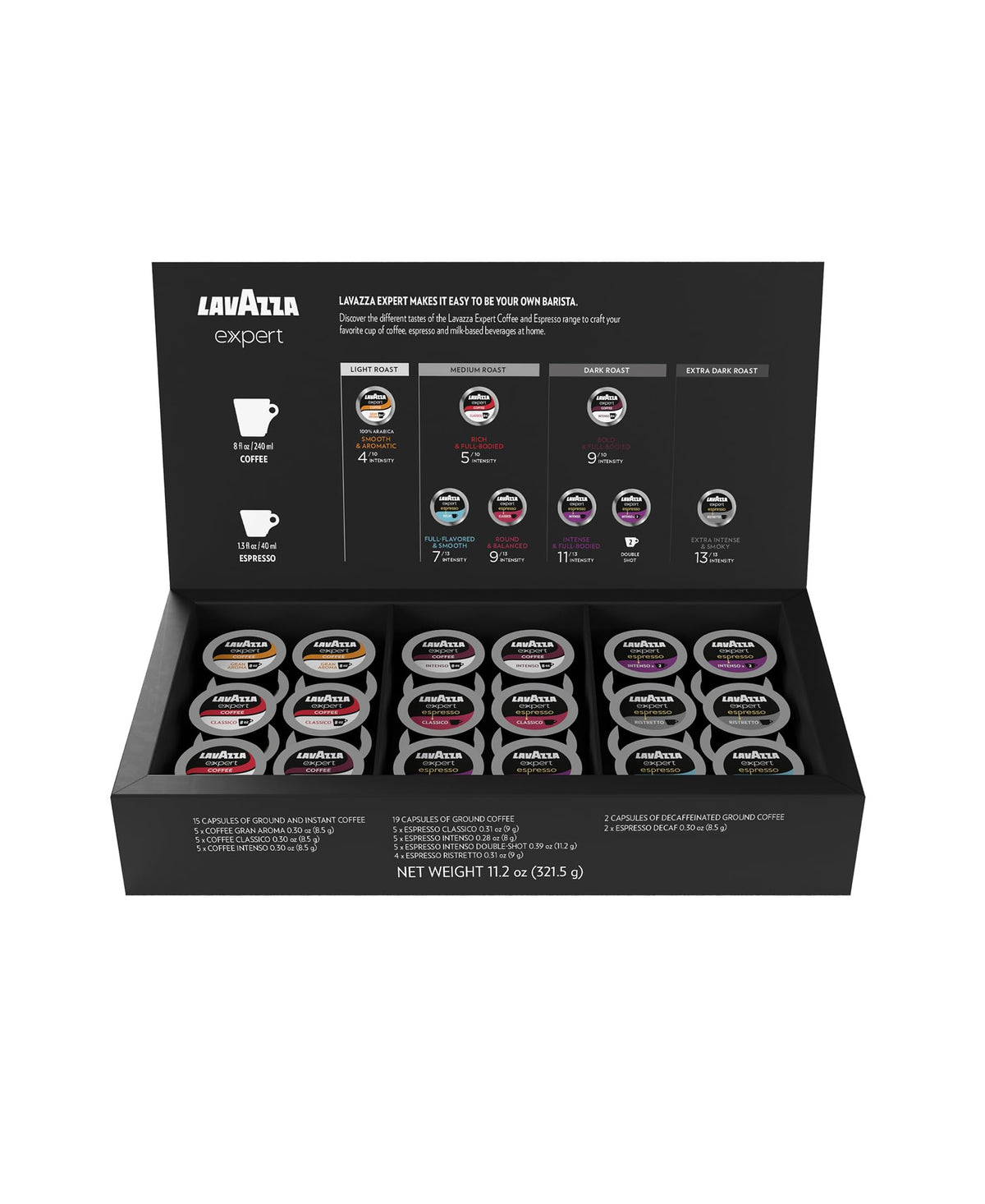 Lavazza Expert Variety Pack: 36 Capsules for Classy Mini & Classy Plus