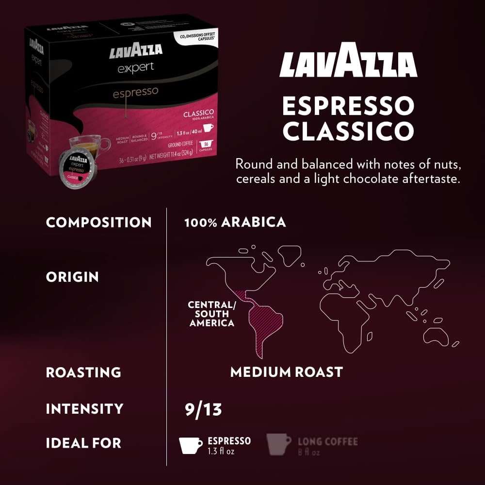 Lavazza Expert Variety Pack: 36 Capsules for Classy Mini & Classy Plus