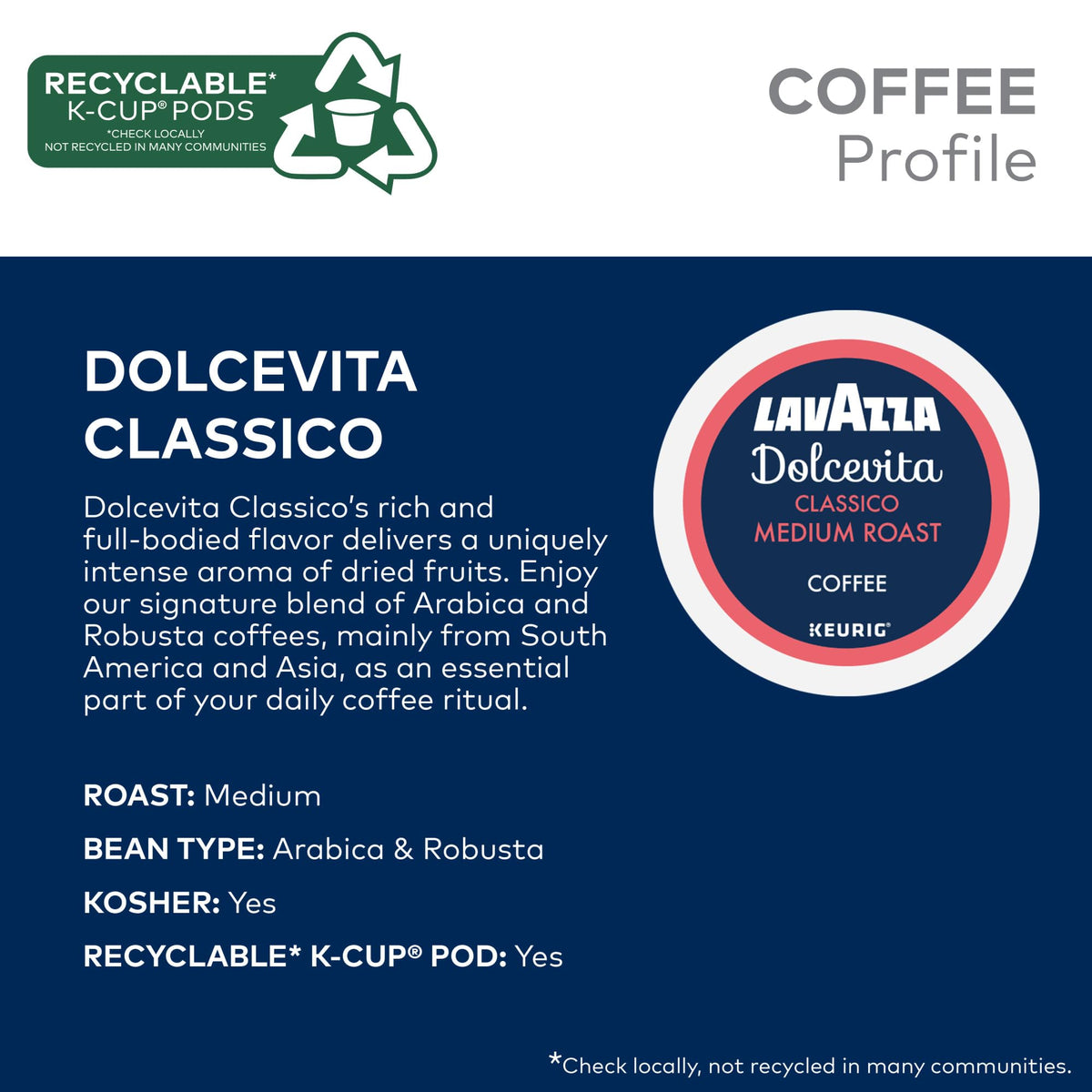 Lavazza Favorites Collection Variety Pack – 64 K-Cup Pods (Light & Medium Roast)