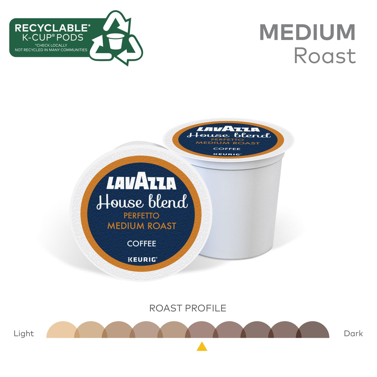 Lavazza House Blend Perfetto K-Cups – Medium Roast, 40-Count Pods