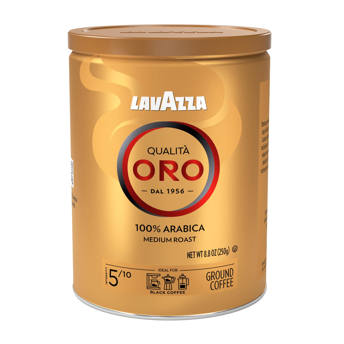 Lavazza Qualità Oro Ground Coffee – 100% Arabica, Medium Roast, 8.8 oz Tin (Pack of 4)