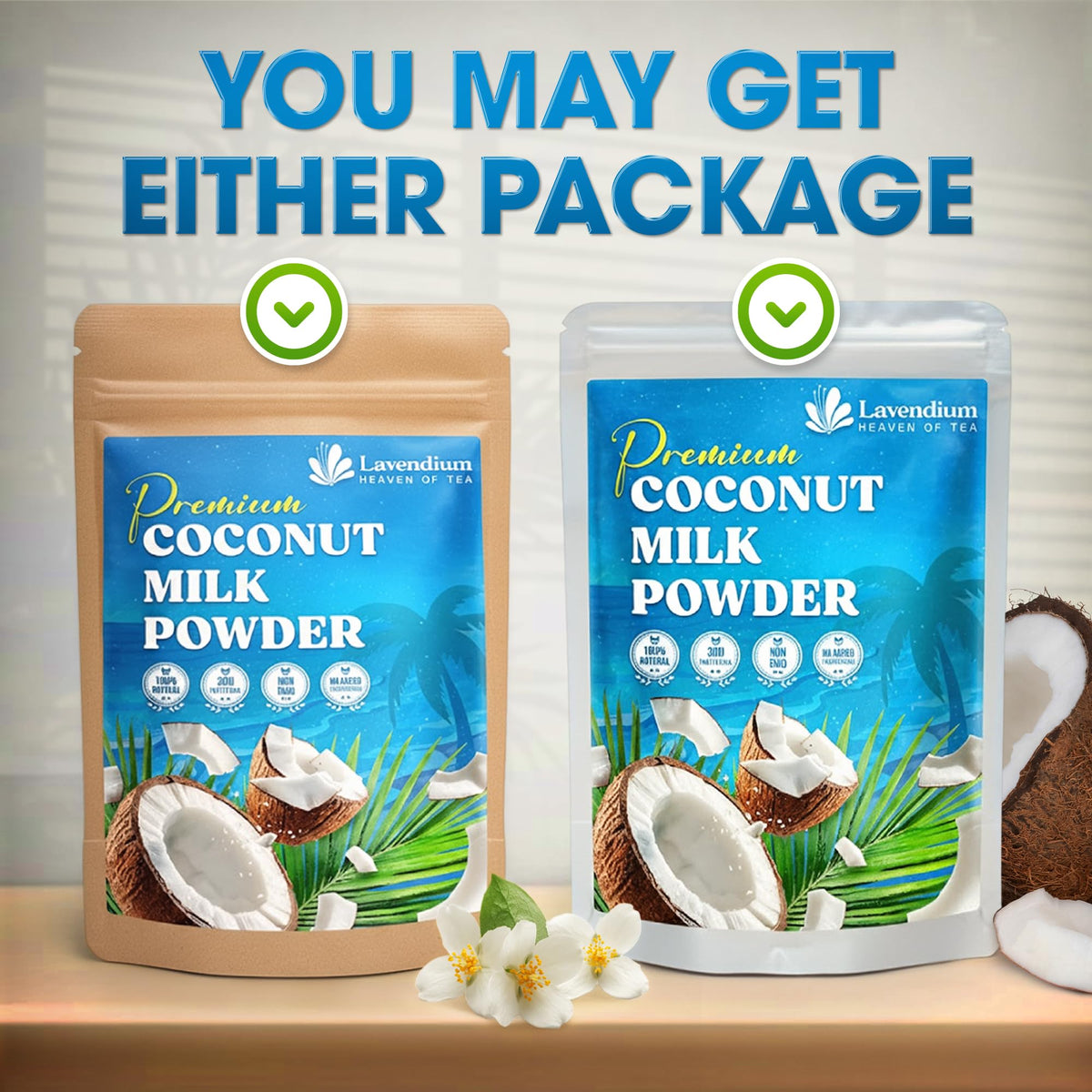 Lavendium Coconut Milk Powder – 20oz Unsweetened, 100% Natural Creamer Alternative