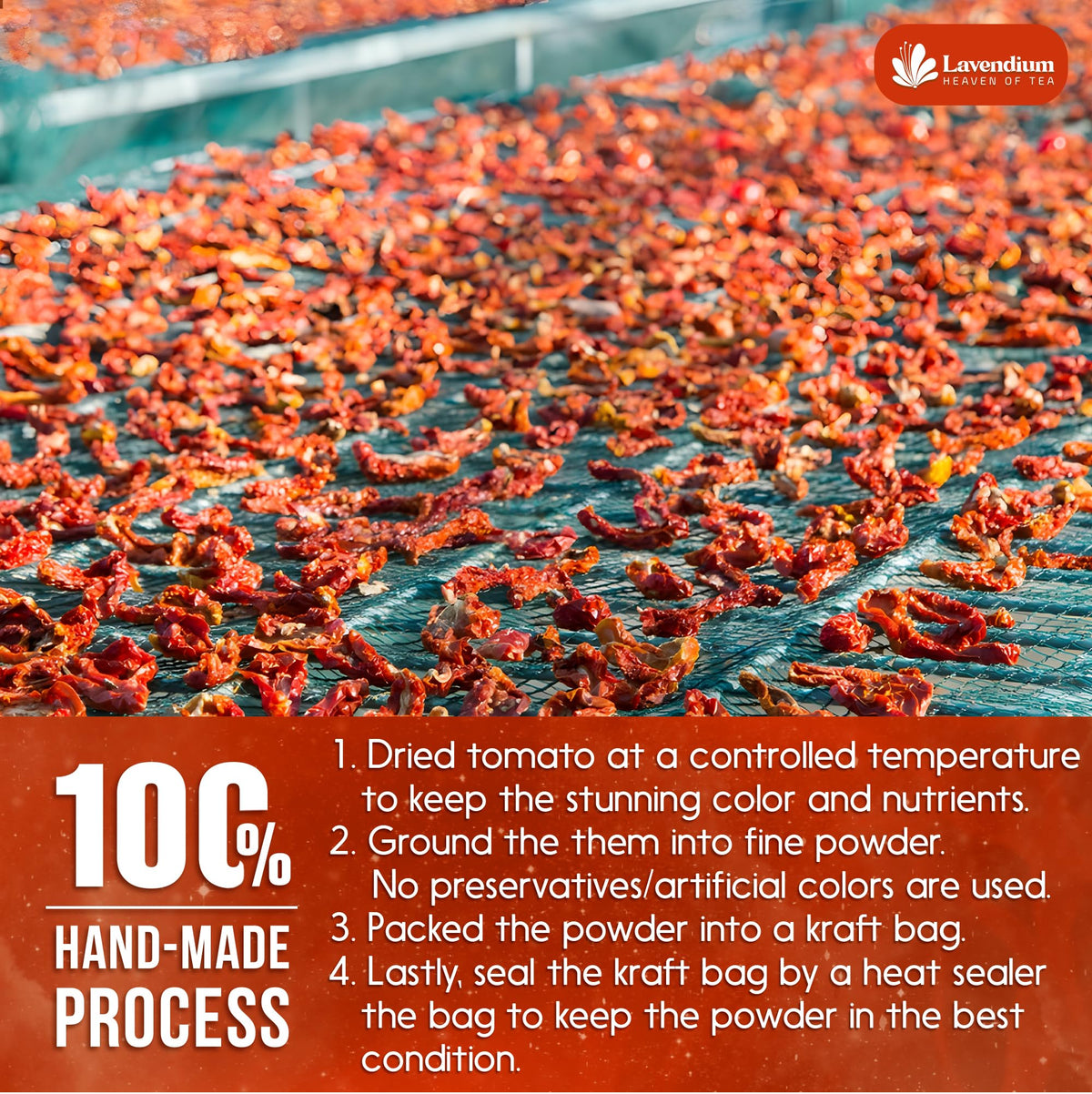 Lavendium Premium Tomato Powder 25oz | 100% Pure Dehydrated Tomato, Non-GMO, Vegan, Gluten-Free
