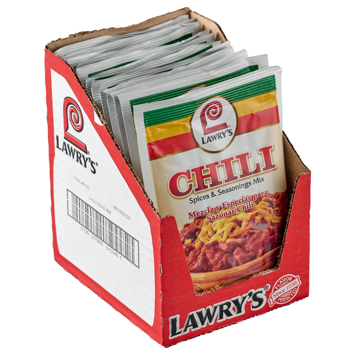 Lawry's Chili Spices & Seasonings Mix – 1.48 oz, Pack of 12