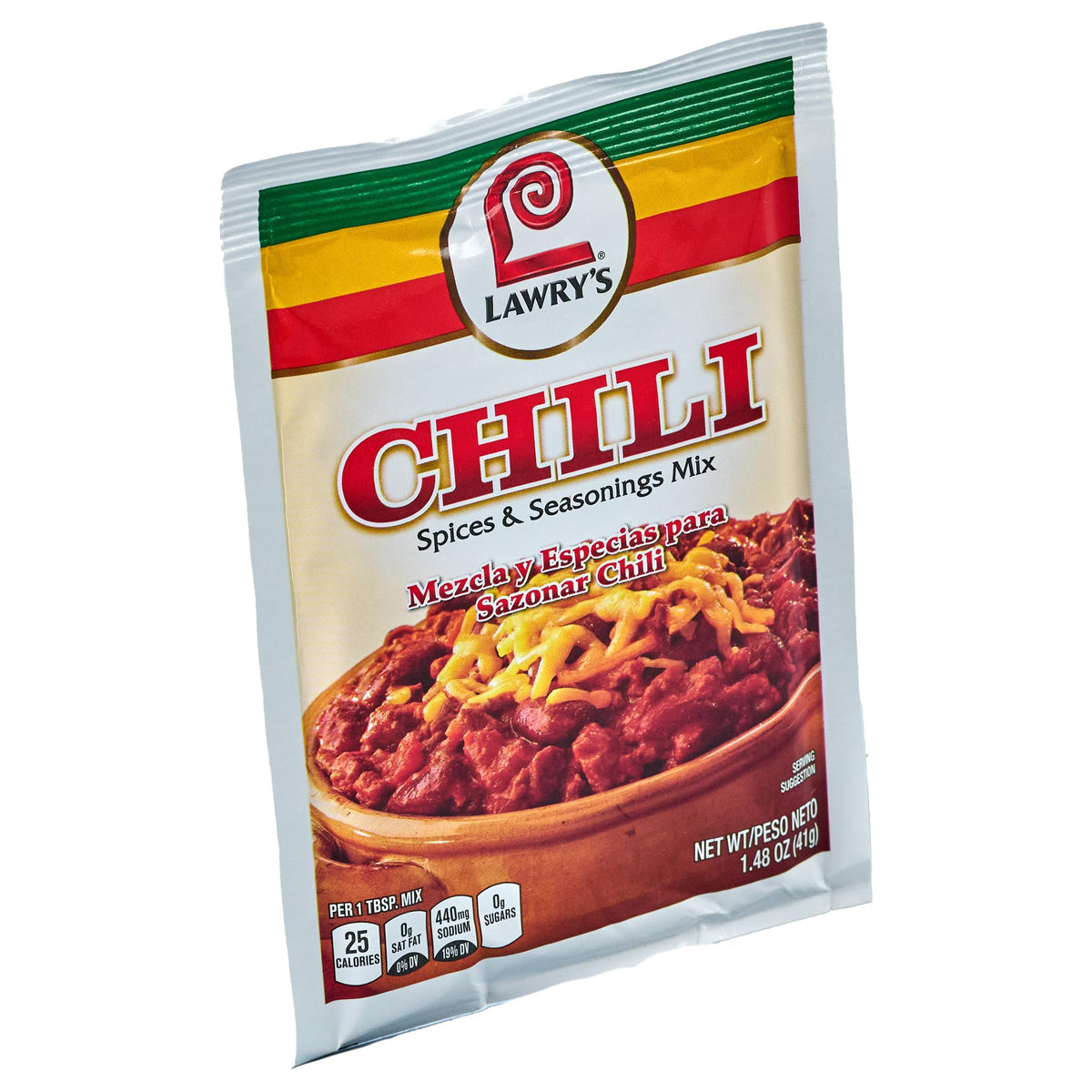 Lawry's Chili Spices & Seasonings Mix – 1.48 oz, Pack of 12