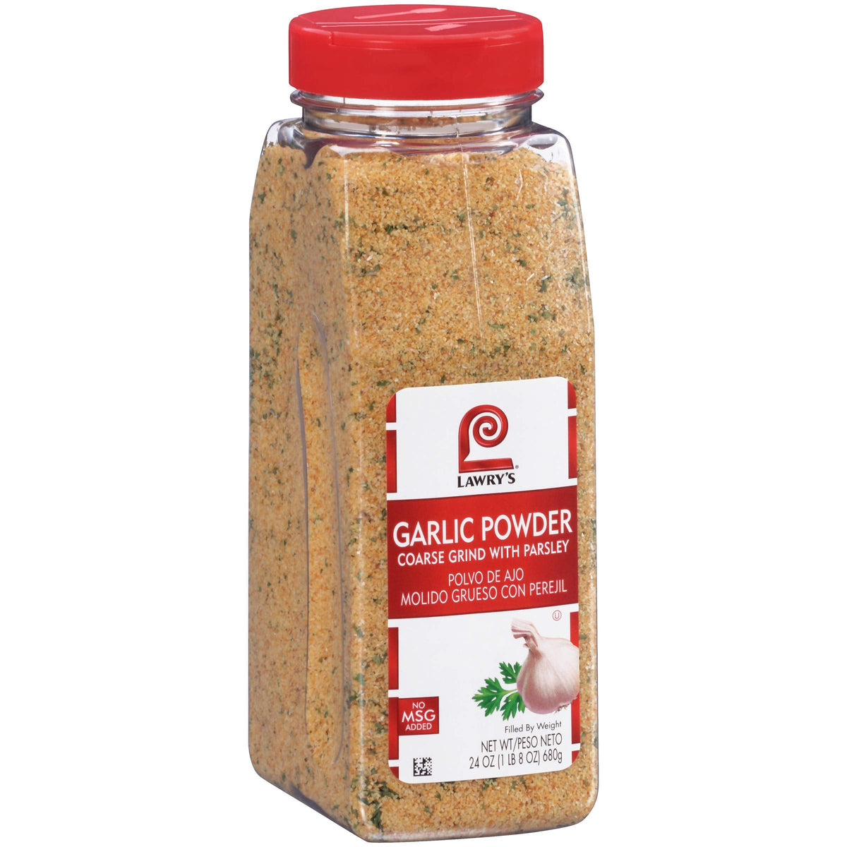 Lawry's Coarse Grind Garlic Powder with Parsley, 24 oz – Salt-Free Garlic & Parsley Seasoning
