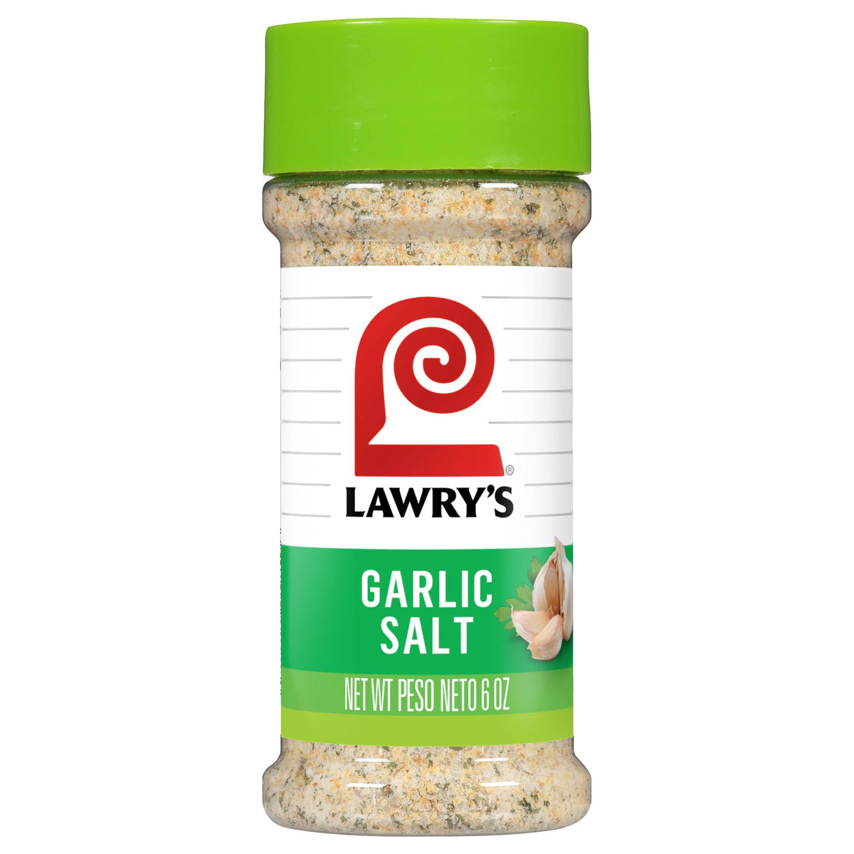 Lawry's Coarse Ground Parsley Garlic Salt – 6 oz (Pack of 12) | No MSG Seasoning