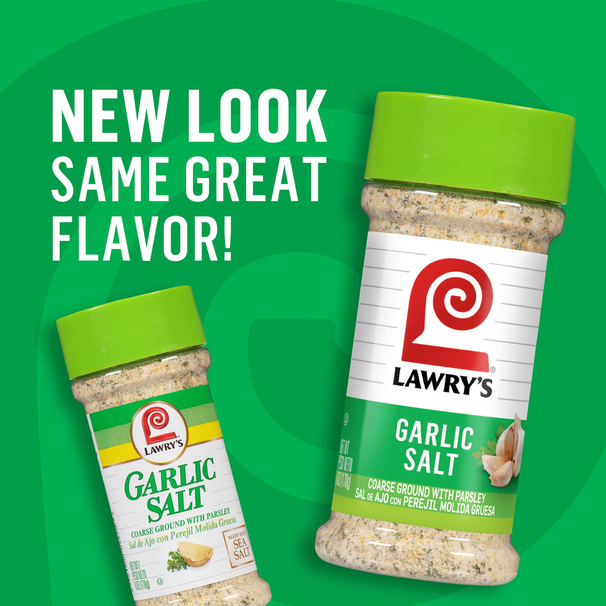 Lawry's Coarse Ground Parsley Garlic Salt – 6 oz (Pack of 12) | No MSG Seasoning