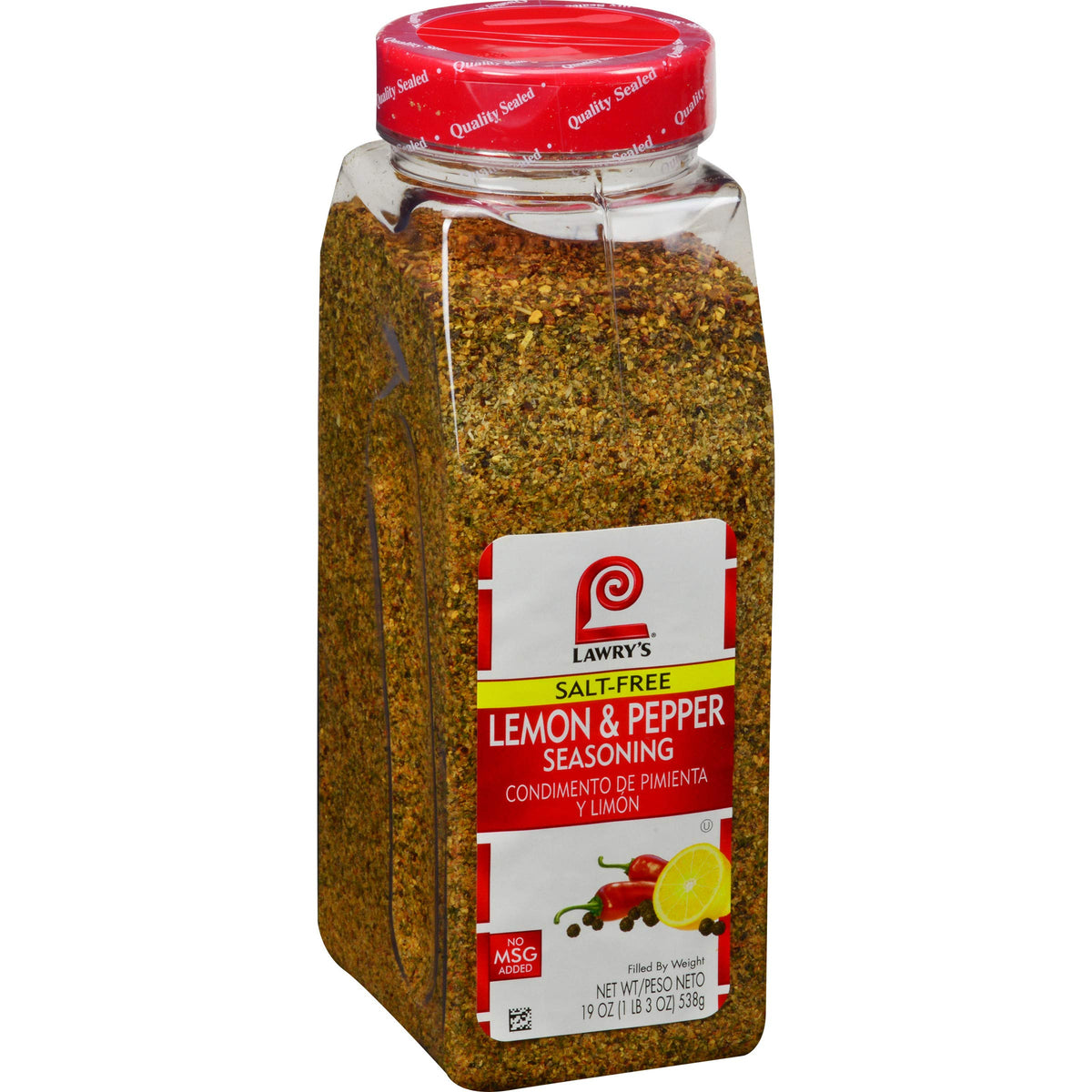 Lawry's Salt-Free Lemon & Pepper Seasoning, 19 oz – Salt-Free Citrus Pepper Blend