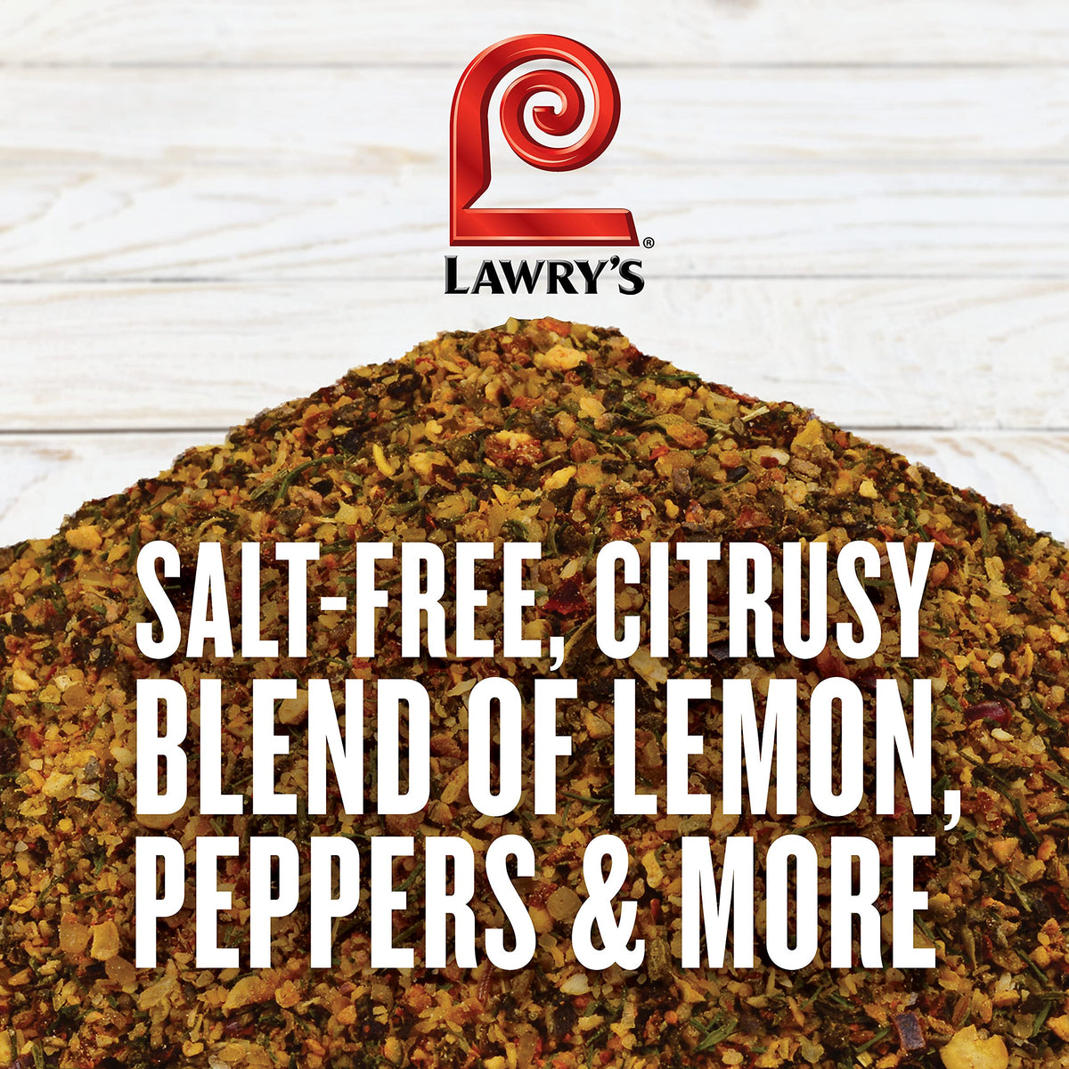 Lawry's Salt-Free Lemon & Pepper Seasoning, 19 oz – Salt-Free Citrus Pepper Blend