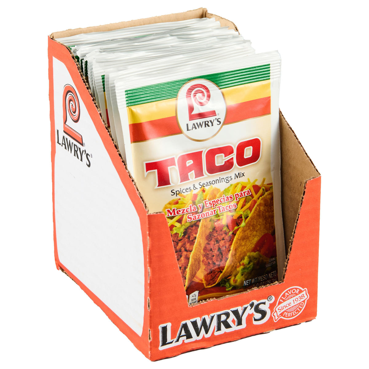 Lawry's Taco Spices & Seasonings Mix – 1 oz (Pack of 12) for Easy Taco Nights