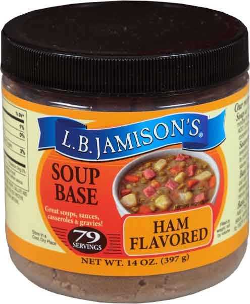 L.B. Jamison's Ham Flavored Soup Base – 2-Pack 14 oz Jars