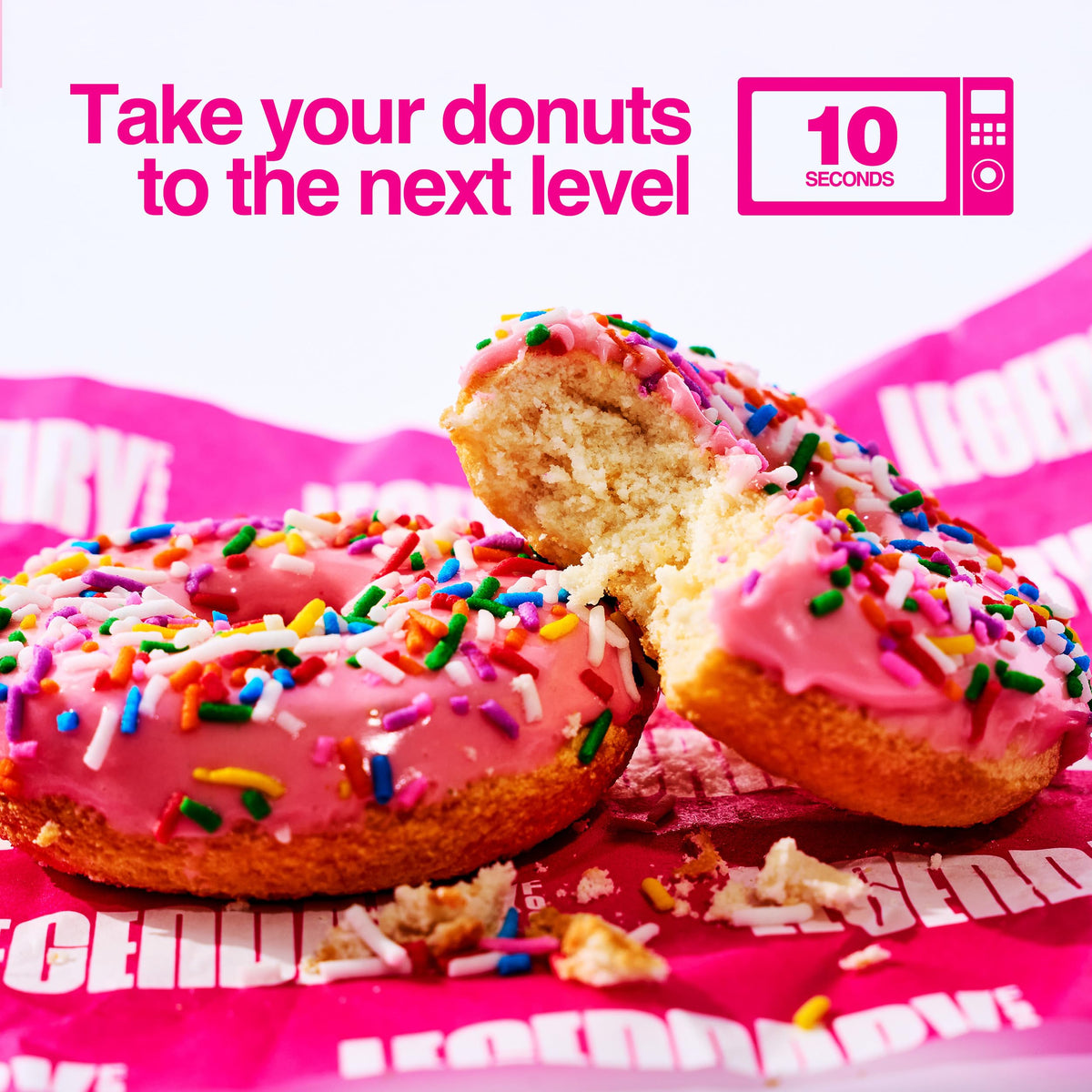 Legendary Foods Protein Donuts – 22g Protein, Zero Sugar, Gluten Free, Low Carb, Keto Snack – 8-Pack (Two Donuts/Pack)