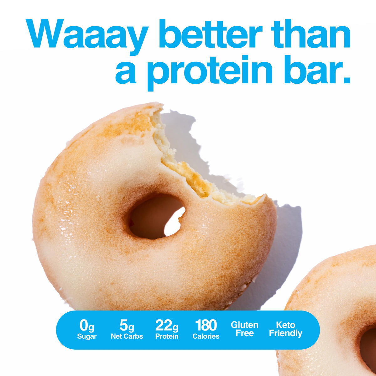 Legendary Foods Protein Donuts – 22g Protein, Zero Sugar, 8-Pack (Two per Pack)